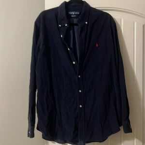 Navy Ralph Lauren Long sleeved button down